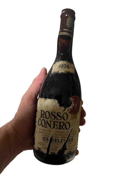 Rosso Conero 1974 Castel Fiora Bad Label