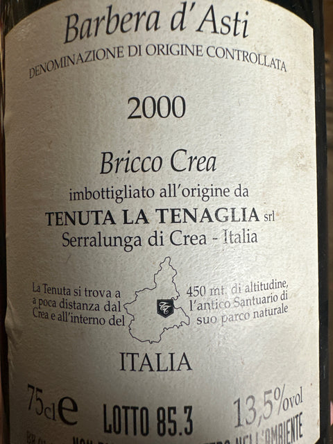 Bricco Crea Tenuta La Tenaglia 2000