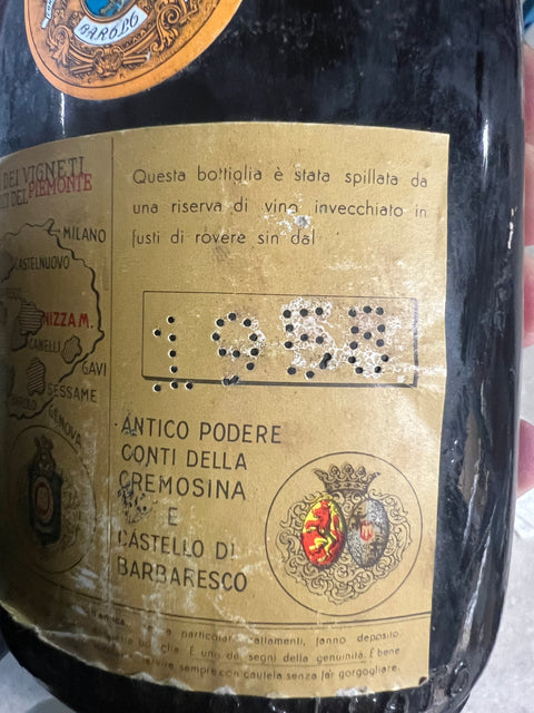 Bersano Barolo 1958