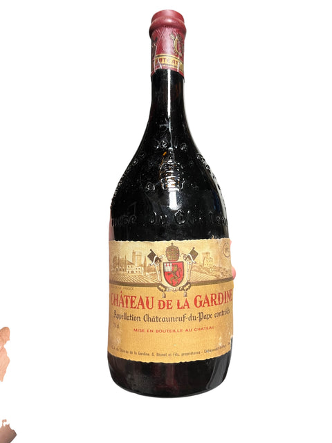 Chateauneuf du Pape 1972 Chateau de la Gardine - dålig etikett