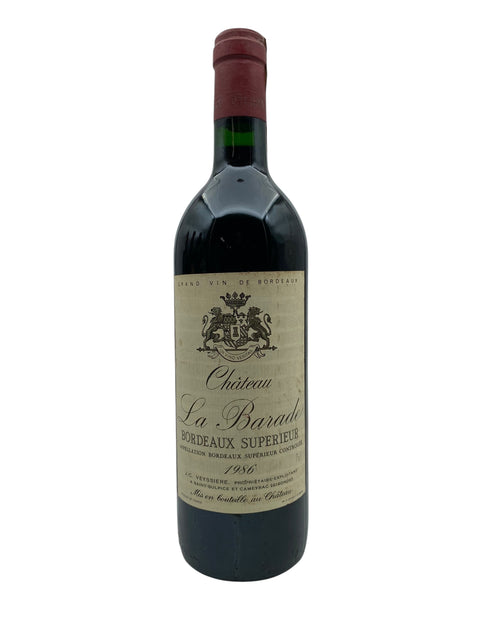 Bordeaux 1986 Chateau La Barade