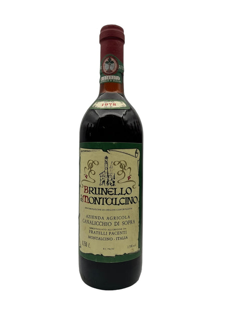 Brunello di Montalcino 1978,Azienda Agricola Canalicchio di Sopra