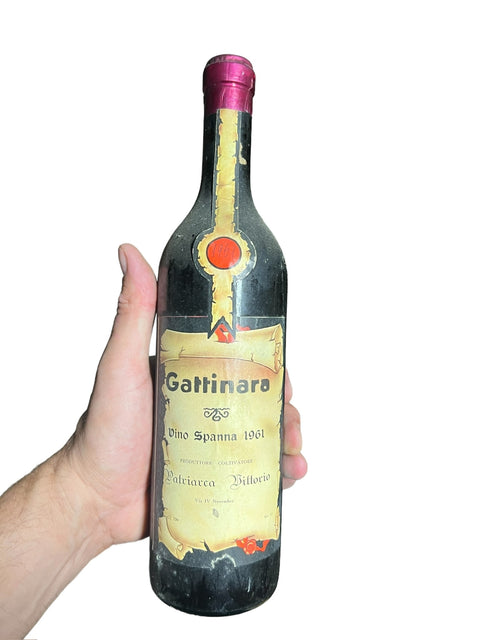 Gattinaro Spanna 1961 handwritten vintage by producer