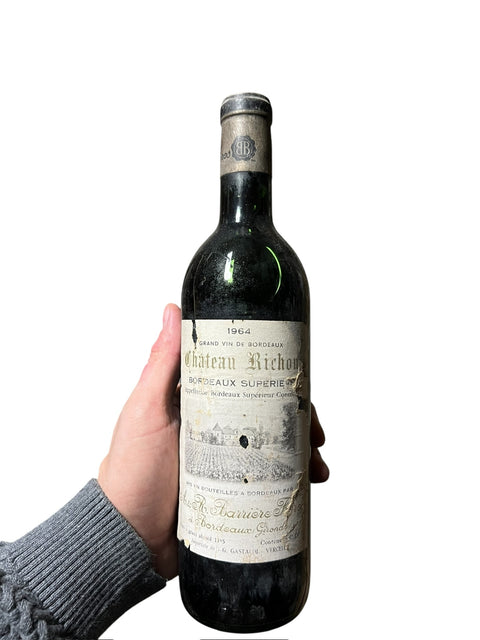 Château Richon 1964 dålig etikett