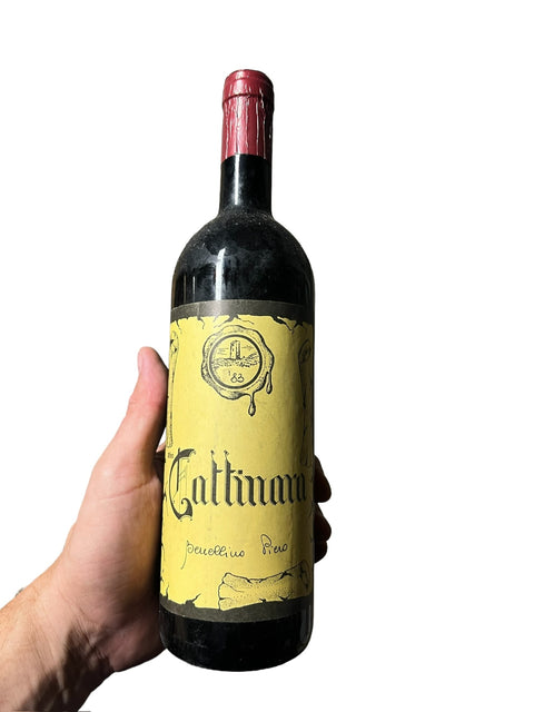 Gattinara Pieno 1983 handwritten label by producer