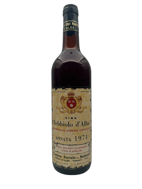 Cantina Sociale Nebbiolo d'Alba Annata 1974