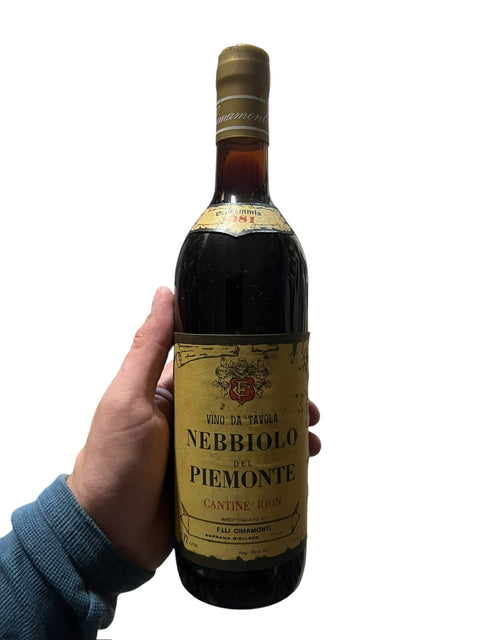 Nebbiolo del Piemonte Cantina Rioni 1974