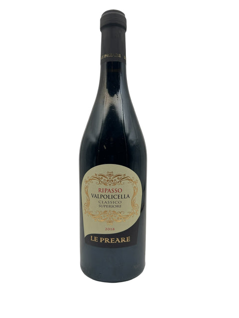 Ripasso Valpolicella Classico Superiore 2018 Le Preare