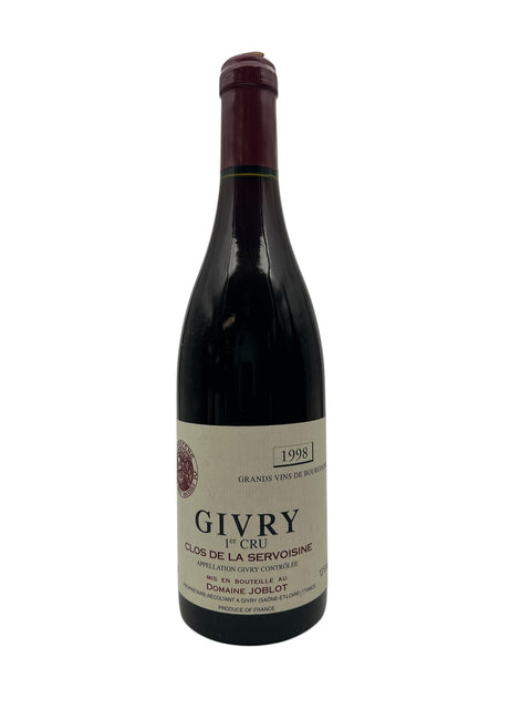 Flaske af Givry 1er Cru Domaine Joblot 1998 rødvin