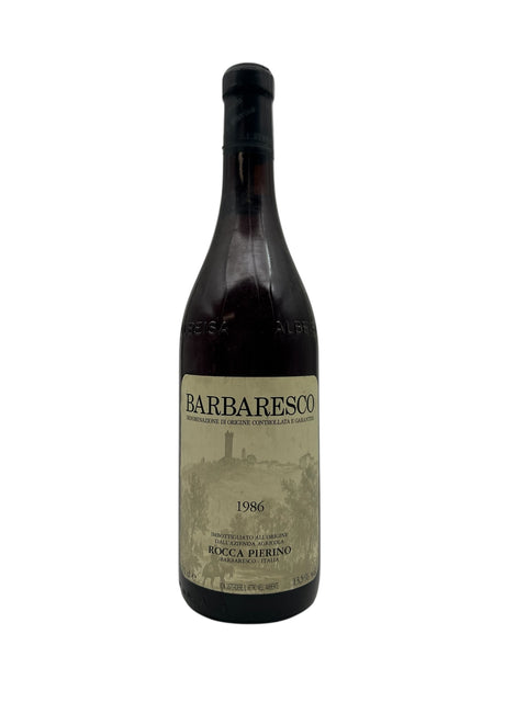 Flaske af Barbaresco Rocca Pierino 1986 rødvin