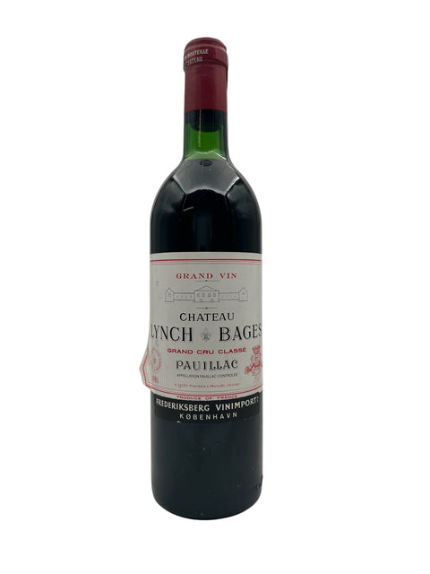 Flaske af Chateau Lynch Bages 1981 rødvin