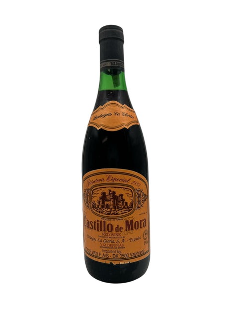 Castillo de Mora 1982 rødvin fra Bodegas La Gloria flaske