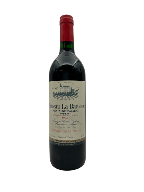 Flaske af Montagne d'Alaric Château La Baronne 1992 rødvin