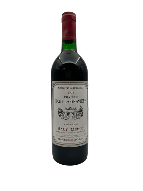 Flaske Chateau Haut La Graviere 1993 rødvin