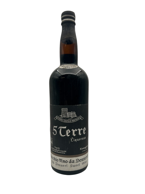 Flaske af 5Terre Liquoroso dessertvin fra 1964