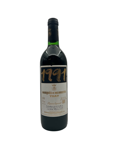 Ygay Marqués de Murrieta 1991 rødvin flaske
