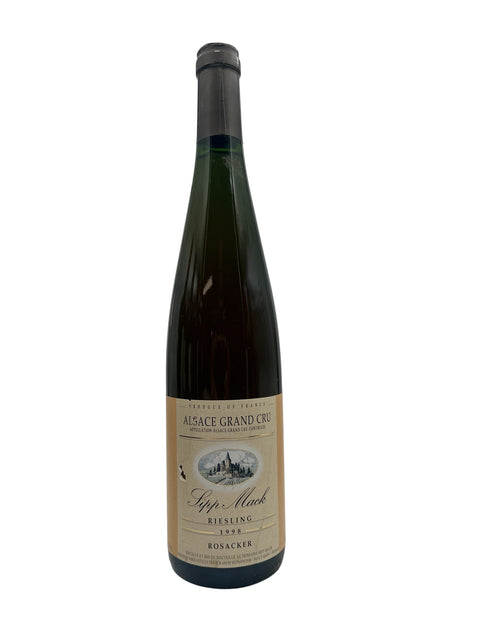 Flaske af Riesling Sipp Mack 1998 fra Alsace Grand Cru