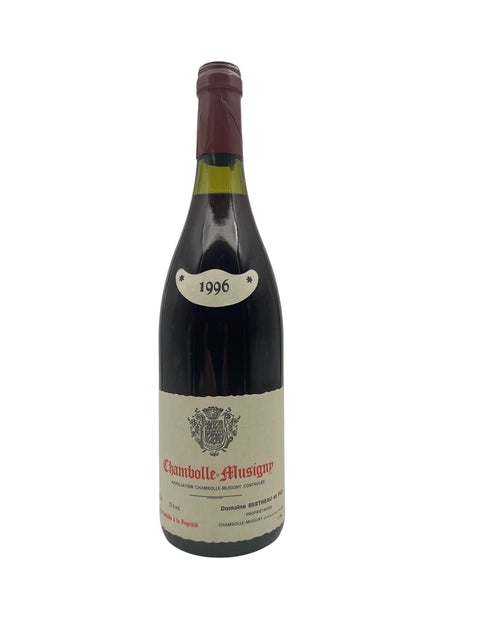 Flaske af Chambolle-Musigny Domaine Bertheau rødvin årgang 1996