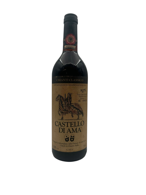 Flaske af Chianti Classico Castello di Ama årgang 1978