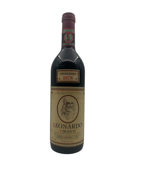 Flaske af Chianti Leonardo fra 1978