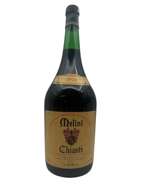 Flaske Chianti Melini 1978 italiensk rødvin