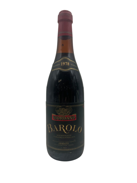Flaske af Barolo Giordano årgang 1978