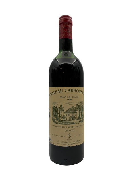 Flaske af Château Carbonnieux 1983 rødvin