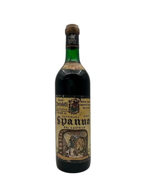 Flaske af Gattinara 1975 fra Fratelli Berteletti
