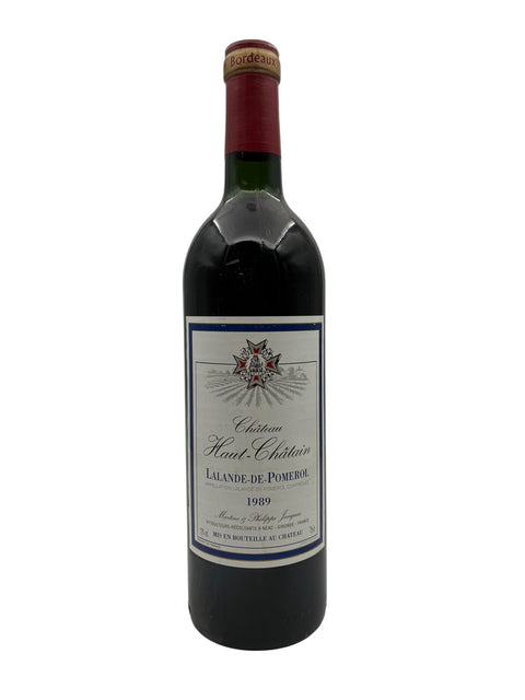 Château Haut-Châtain 1989 flaske rødvin fra Lalande-de-Pomerol