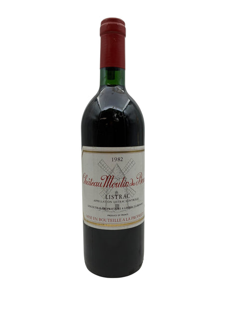 Flaske af Château Moulin du Bourg 1982 rødvin