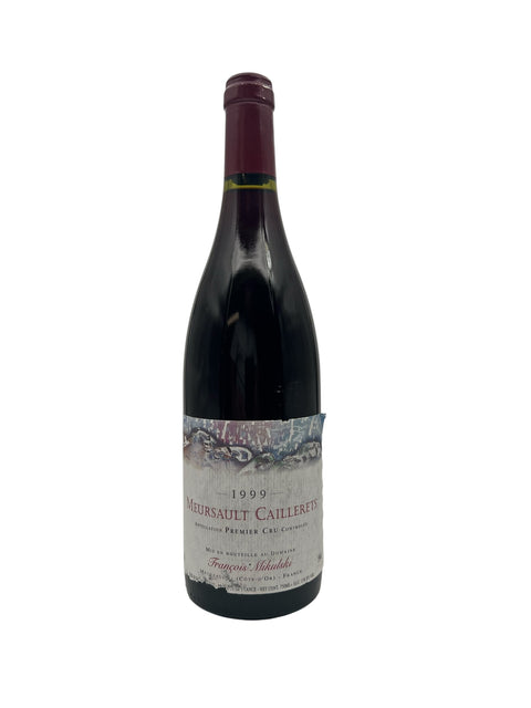 Flaske af Meursault Caillerets François Mikulski 1999 hvidvin