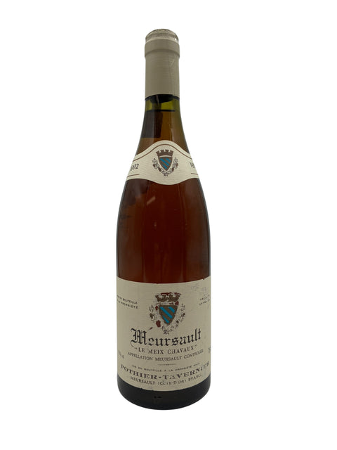 Flaske af Meursault Pothier-Rieusset 1992 hvidvin