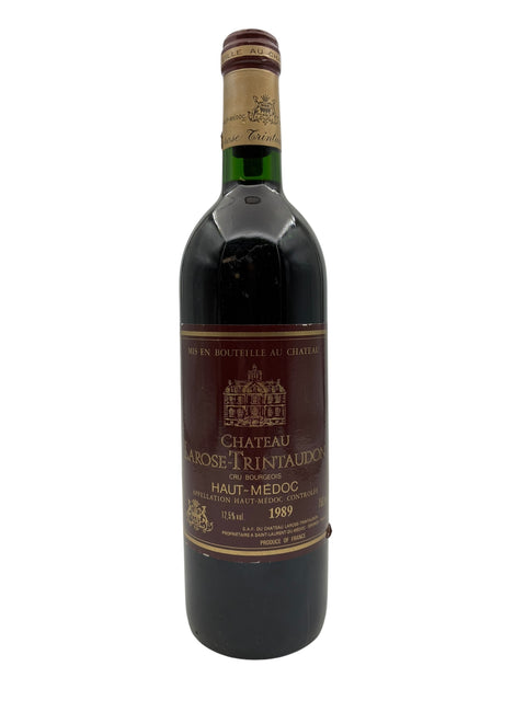 Flaske af Château Larose Trintaudon 1989 rødvin