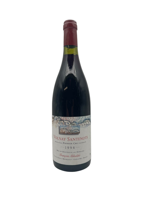Flaske af Volnay Santenots François Mikulski 1996 rødvin