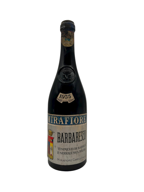 Flaske af Barbaresco Mirafiore årgang 1955