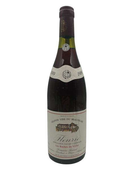 Flaske af Fleurie Domaine Berrod 1989 rødvin