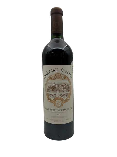 Flaske af Saint-Émilion Grand Cru Château Cantin 2012