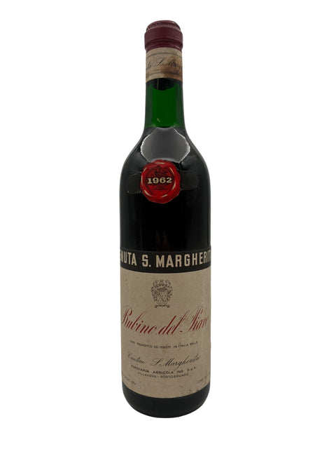 Flaske af Rubino del Pò Cantine S Margherita årgang 1962
