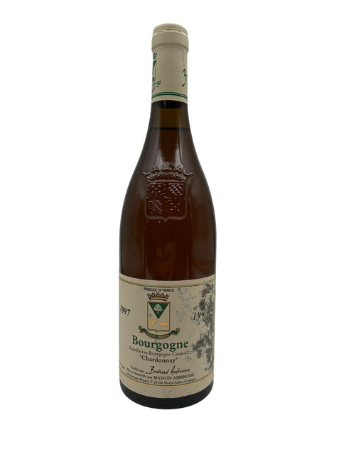 Flaske af Bourgogne Maison Ambroise 1997 hvidvin