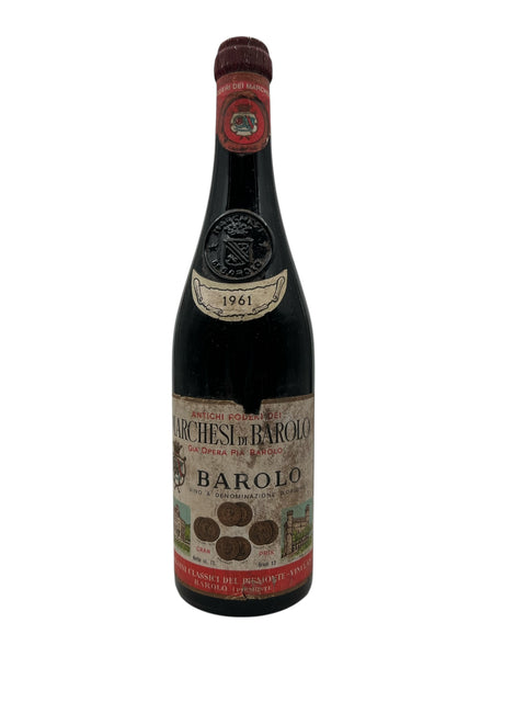 Flaska Barolo Marchesi di Barolo årgång 1961