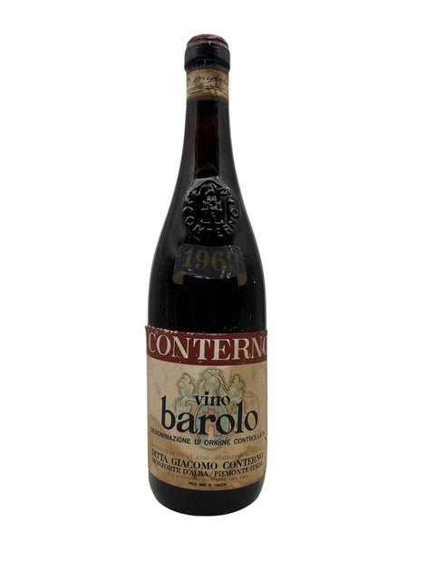 Flaske af Barolo Giacomo Conterno 1969