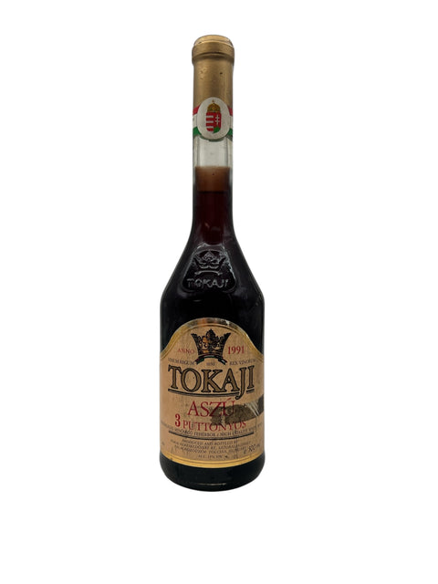 Flaske af Tokaji Aszú 1991 dessertvin