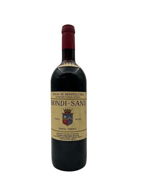 Flaske af Rosso di Montalcino Biondi Santi 1985 rødvin