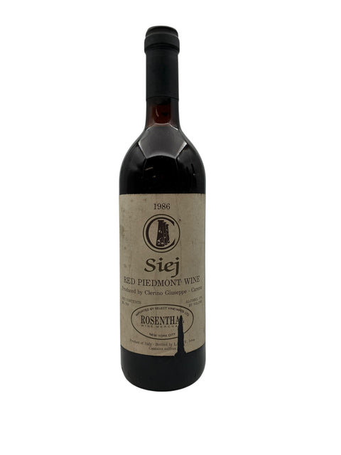Siej Clerino Giuseppe 1986 flaske med italiensk rødvin