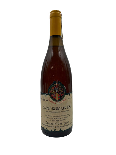 Flaske af Saint Romain årgang 1988 fra Antonin Bourgeois