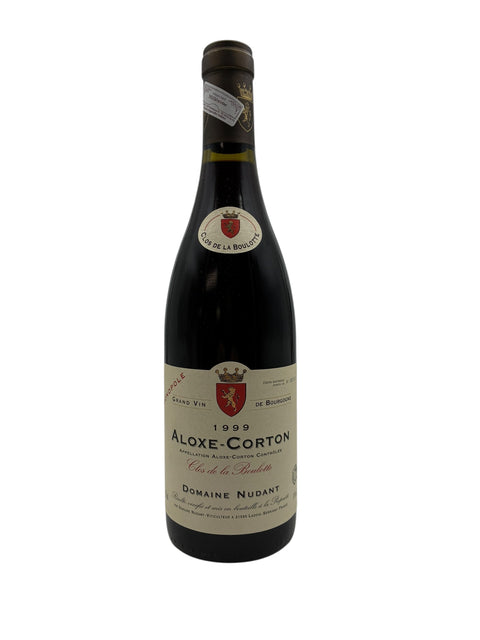 Flaske af Aloxe-Corton Domaine Nudant 1999 rødvin