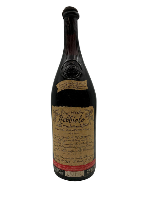Historisk vinflaske af Nebbiolo V. Filippetti 1802