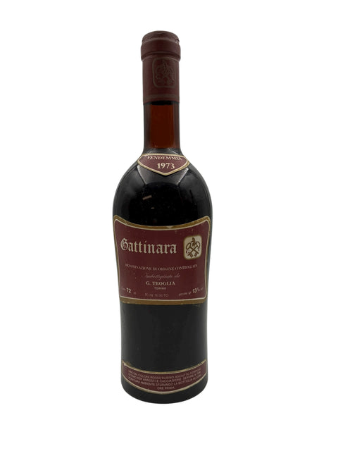 Flaske af Gattinara G. Troglia 1973 rødvin