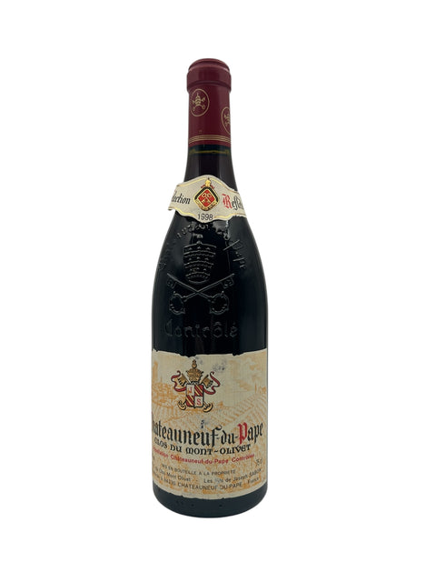 Châteauneuf-du-Pape Clos du Mont-Olivet rødvin flaske 1998