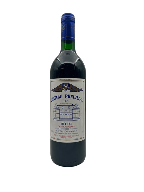 Flaske af Chateau Preuillac 1995 Médoc rødvin